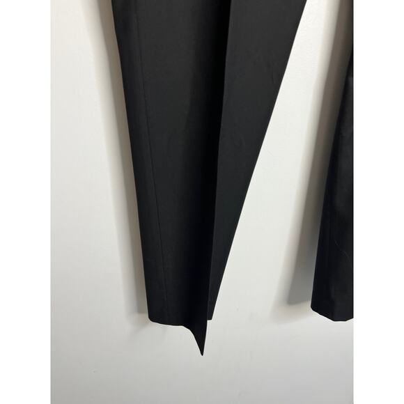 Van Heusen Mens Size 40x30 Black Flat Front Polyester Dress Pants - Picture 2 of 9